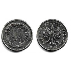 (Y279) Polonia. 2009. 10 Groszy (MBC+)