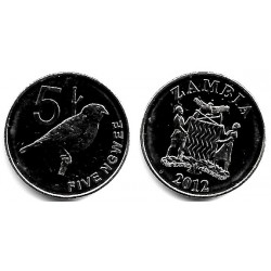 Zambia. 2012. 5 Ngwee (SC)