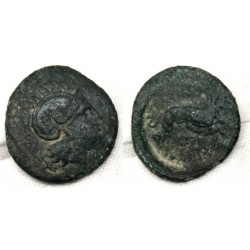 Reyes de Tracia, Lysimachos. 309-281 a.C. Bronce 21 mm (BC+/BC)