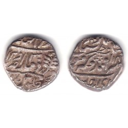 (Y6a) Estados Nativos de la India (Jaipur). 1865(30). Nazarana Rupee (EBC-) (Plata)