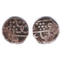 (5) Estados Nativos de la India (Mewar). Sin Fecha. Rupee (BC/BC+) (Plata)