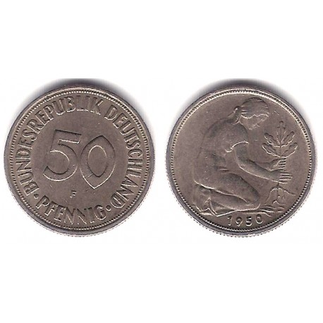 (109.1) Alemania. 1950(F). 50 Pfennig (MBC-)