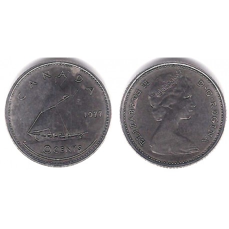 (77.1) Canadá. 1977. 10 Centas (SC-)