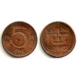 (845) Suecia. 1972. 5 Ore (MBC)