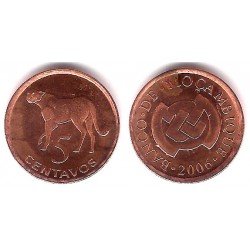 (133) Mozambique. 2006. 5 Centavos (EBC) Mancha de Óxido
