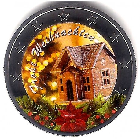 Europa. Sin Fecha. 2 Euro (SC) Navidad