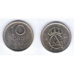 (835) Suecia. 1969. 10 Ore (MBC)