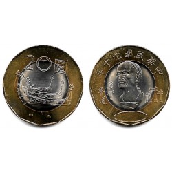 (Y565) Taiwán. 2001(90). 20 Yuan (SC)