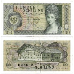 (146a) Austria. 1969. 100 Schillings (MBC+/MBC)