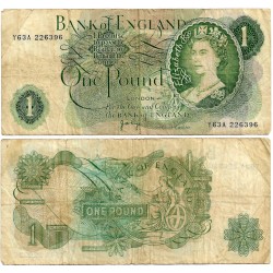 (374g) Gran Bretaña. 1960-77. 1 Pound (BC)