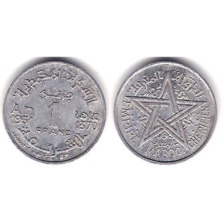 (Y46) Marruecos. 1951. 1 Franc (MBC+/MBC)