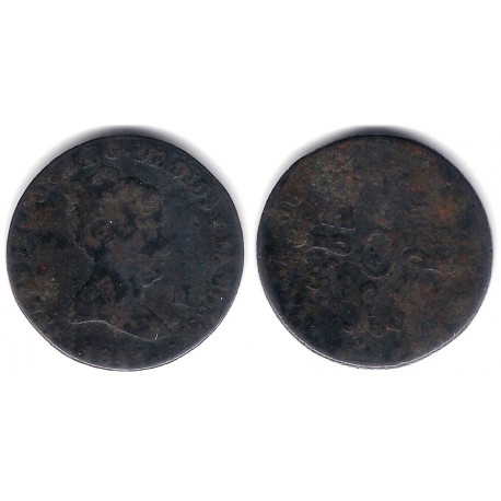 Isabel II. 1847. 8 Maravedi (BC-) Ceca de Jubia