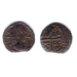 Luis XIV (Principado Catalán). 1646. Dinero (BC/BC-) Ceca de Barcelona