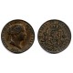Isabel II. 1864. 25 Céntimos de Real (MBC) Ceca de Segovia