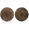 Isabel II. 1841. 6 Cuartos (BC+/BC) Ceca de Cataluña