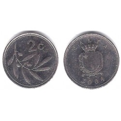 (94) Malta. 2004. 2 Cents (EBC)