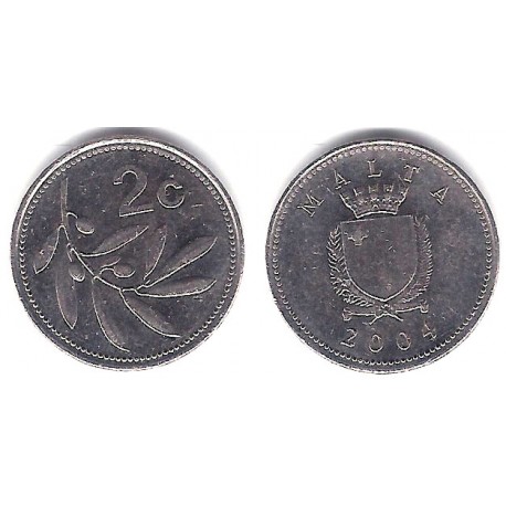 (94) Malta. 2004. 2 Cents (EBC)