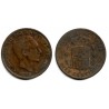 Alfonso XII. 1878. 10 Céntimos (BC/BC-) Ceca de Barcelona OM