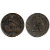 Gobierno Provisional. 1870. 5 Céntimos (BC/BC+) Ceca de Barcelona OM