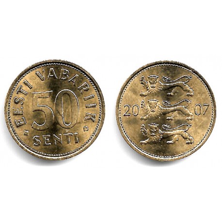 (24) Estonia. 2007. 50 Senti (SC)