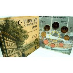 Turquía. 2004. Cartera Pruebas de Euro (SC)