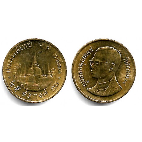 (Y187) Tailandia. 1990(2533). 25 Satang (EBC+)