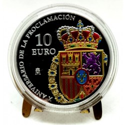 España. 2024. 10 Euro (Proof) (Plata) X Aniversario de la Proclamación Rey Felipe VI
