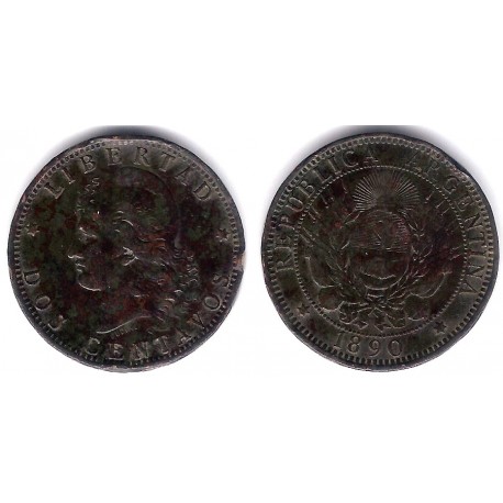 (33) Argentina. 1893. 2 Centavos (BC/BC+)