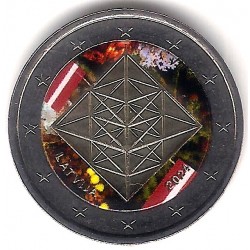 Letonia. 2024. 2 Euro (SC) Coloreada
