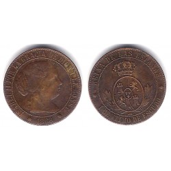 Isabel II. 1868. 1 Céntimo de Escudo (BC+) Ceca de Barcelona OM