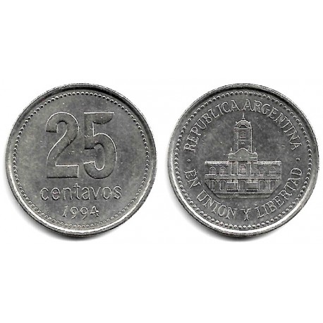 (110a) Argentina. 1994. 25 Centavos (MBC)