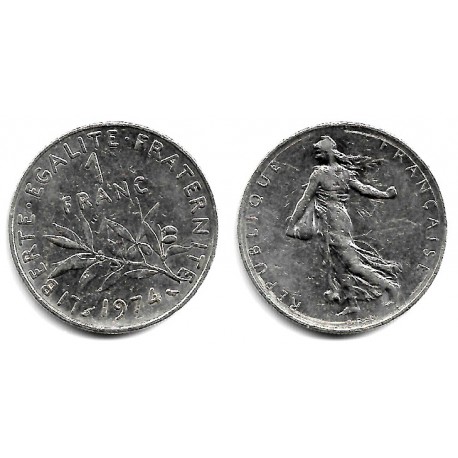 (925.1) Francia. 1974. 1 Franc (MBC)
