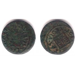 Felipe III. 1611. Dinero (BC) Ceca de Vic. Acuñaciñón Desplazada