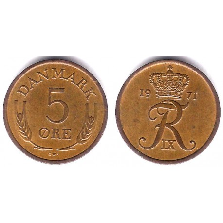 (848.1) Dinamarca. 1971. 5 Ore (MBC)