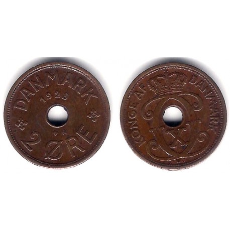 (827.2) Dinamarca. 1928. 2 Ore (MBC+)