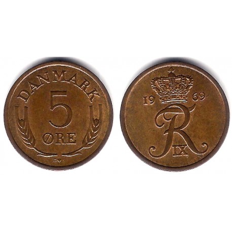 (848.1) Dinamarca. 1969. 5 Ore (MBC+)