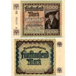 (81a) Imperio Aleman (Weimar). 1922. 5000 Mark (EBC)