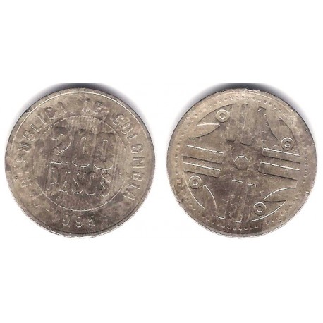 (287) Colombia. 1995. 200 Pesos (BC)