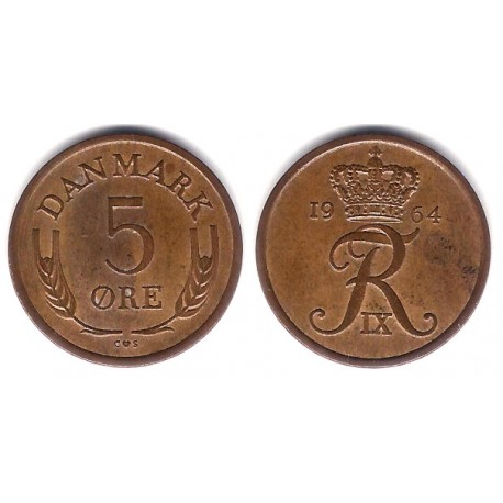 (848.1) Dinamarca. 1964. 5 Ore (MBC+)