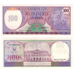 (128b) Surinam. 1985. 100 Gulden (SC)
