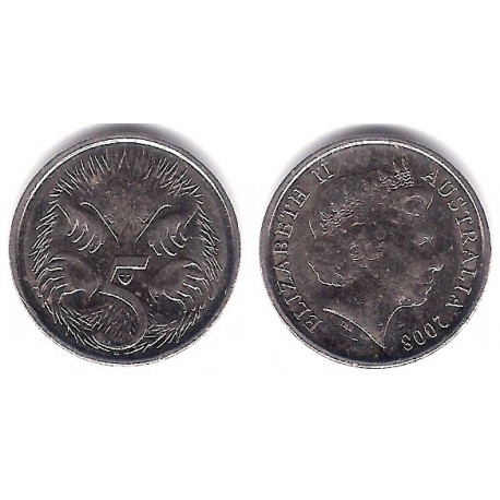 (401) Australia. 2008. 5 Cents (EBC+)
