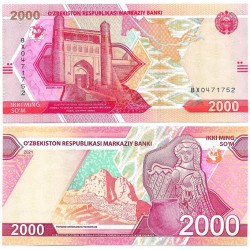 (W87) Uzbekistán. 2021. 2000 Som (SC)
