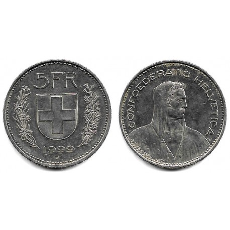 (40a.4) Suiza. 1999B. 5 Francs (MBC)