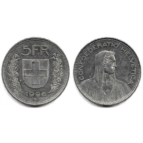 (40a.4) Suiza. 1996B. 5 Francs (MBC)