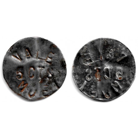 Cooperativa Muel. Zaragoza. Vale 5 Céntimos (BC)