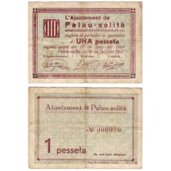 Palau-Solità. 1937. 1 Peseta (BC/BC+)