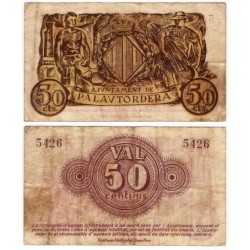 Palautordera. 1937. 50 Céntimos (BC+/MBC-)