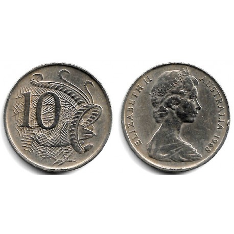 (65) Australia. 1968. 10 Cents (MBC)