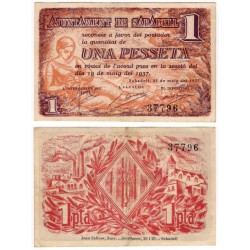 Sabadell. 1937. 1 Peseta (MBC+)