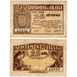 Vilaboi. 1937. 25 Céntimos (MBC)